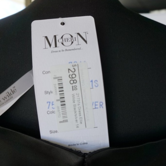 21731 Ellie Wilde Mon Cheri, Beaded Mini Dress - Picture 4 of 5